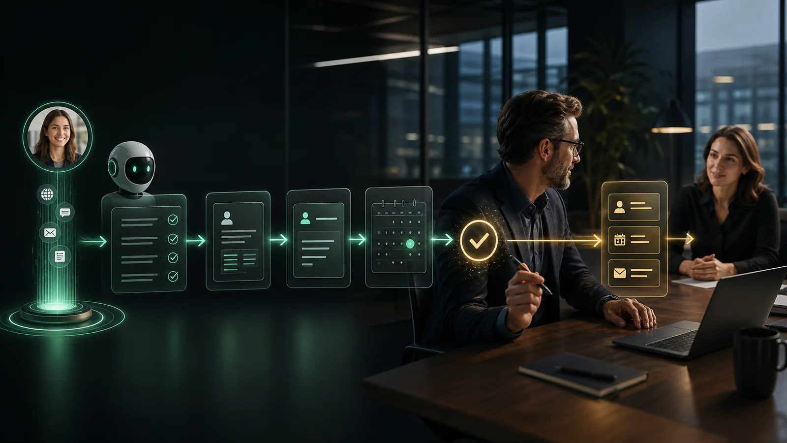 Sales- und CRM-Agent qualifiziert Anfragen und organisiert Follow-ups